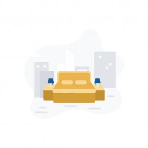 Guest room, King, Sofa bed, Courtyard view